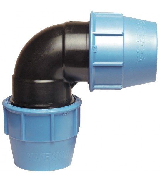 Gomito Doppio A Compressione Per Tuo Polietilene Unidelta D.90X90 - Pn16