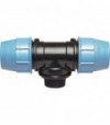 Tee Con Derivazione Maschio A Compressione Per Tubo Polietilene Unidelta D.75 X 21/2 M X D.75 - Pn16