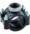 Presa A Staffa Pn10 Con Anello Di Rinforzo In Acciaio Inox Unidelta D.32 X 1/2F - 2 Fori