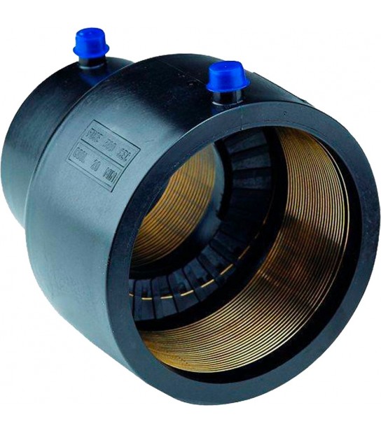 Manicotto Ridotto Elettrosaldabile Per Tubo Polietilene Acqua E Gas Unidelta D.110X63 Mm