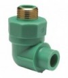 Gomito A 90° Maschio Filettato/Maschio In Ppr Verde Pn25 D.20 X 1/2M