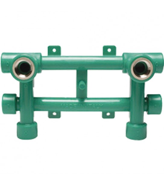 Modulo Gruppo Vasca In Ppr Verde D.20 X 1/2F