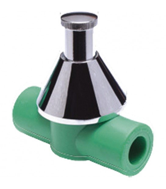 Rubinetto A Sfera In Ppr Solo Rosone E Cappuccio