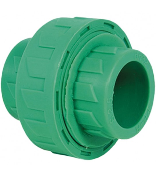 Raccordo A Tre Pezzi Pn10 In Ppr Verde D.20X20 Mm