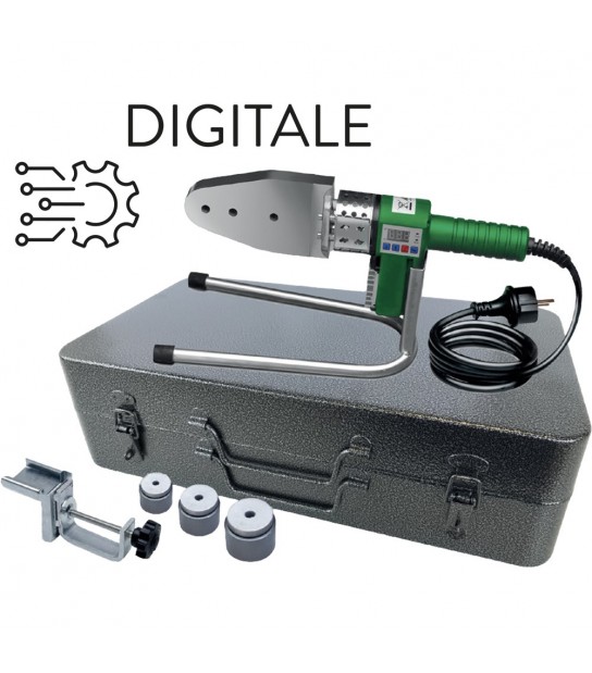 Polifusore Regolabile Digitale Con Accessori E Valigetta D.20-25-32 Mm