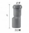 Riduzione A Innesto Eccentrica Bamplast F.D.110 X M.D.160 - L.137 Mm