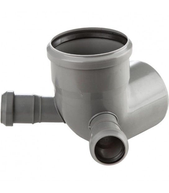 Curva Htb 87,5° A Innesto Con Doppio Attacco Laterale D.110 X D.40/40