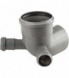 Curva Htb 87,5° A Innesto Con Doppio Attacco Laterale D.110 X D.40/40
