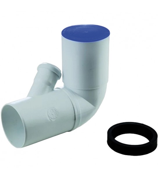 Curva Wc 90° Prolungata A Innesto Con 1 Attacco Orientabile D.110 X D.40