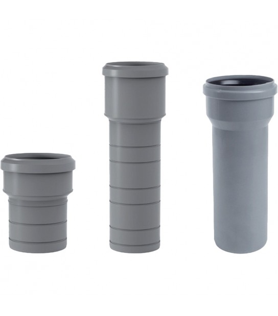 Tronchetto In Pp Riduazione Al Pvc Con Guarnizione Or D.110 X D.100 - L.90 Mm