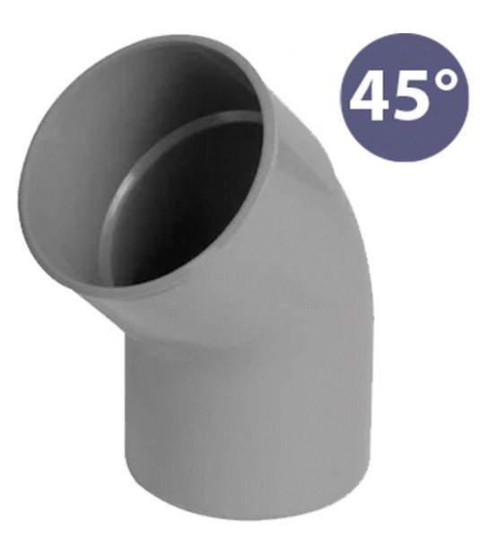 Curva 45° In Pvc Me Ad Incollaggio Maschio/Femmina D.32 Mm