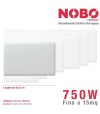 NOBO Radiatore elettrico norvegese 750W per ambienti fino a  15 m²