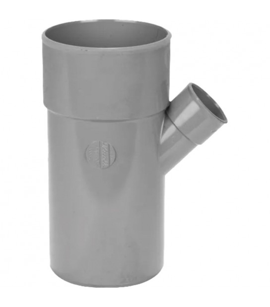 Derivazione Ridotta 45° Maschio/Femmina Ad Incollaggio In Pvc Nicoll D.100 X D.40