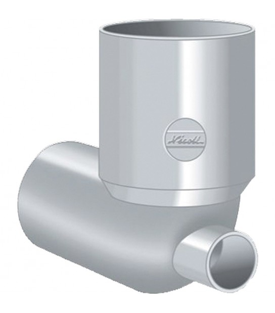 Curva Wc Ad Incollaggio Con Attacco Frontale In Pvc Nicoll D.100 X D.50