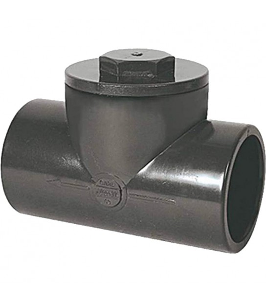 Valvola Antiriflusso Femmina/Femmina Ad Incollaggio In Pvc D.40