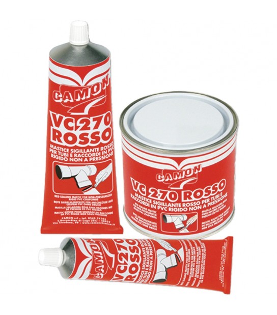 Adesivo Sigillante Per Pvc Vc270 Rosso Tubetto Gr.250