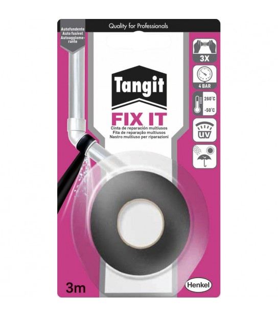 Nastro Tangit Multiuso Ripara Perdite Auto-Agglomerante Fix It 3 Mt - Blister