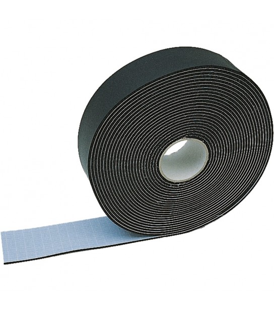 Nastro Termoisolante Adesivo In Gomma Nero H.50 Mm X Sp.3 Mm - L.10 Mt