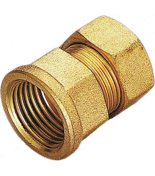 Raccordo Diritto Femmina A Compressione Con O-Ring Per Tubo Rame Tiemme D.10 X 1/2