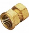 Raccordo Diritto Femmina A Compressione Con O-Ring Per Tubo Rame Tiemme D.22 X 3/4