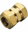 Raccordo Diritto Doppio A Compressione Con O-Ring Giallo Per Gas Tiemme D.14 X D.14 Mm