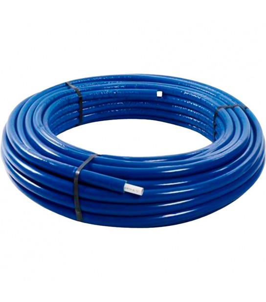 Tubo Multistrato Pe-Rt/Al/Pe-Rt Rivestito Blu In Rotolo Cardinale Professional D.32 X Sp.3,00