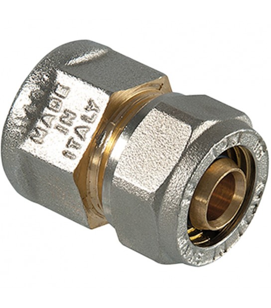 Raccordo Diritto Femmina A Compressione Per Tubo Multistrato Tdm 1 X D.26 (3,0) Mm