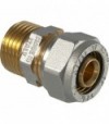 Raccordo Diritto Maschio A Compressione Per Tubo Multistrato Tdm 3/4 X D.26 (3,0) Mm