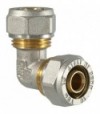 Raccordo Curvo Doppio A Compressione Per Tubo Multistrato Tdm D.32 X D.32 (3,0) Mm