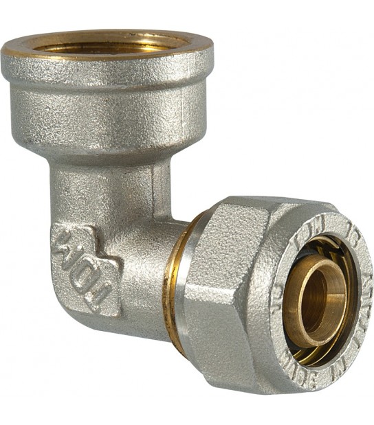 Raccordo Curvo Femmina A Compressione Per Tubo Multistrato Tdm 1/2 X D.20 (2,0) Mm