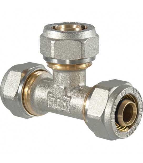 Tee A Compressione Per Tubo Multistrato Tdm D.20 (2,0) Mm