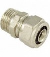 Raccordo Diritto Maschio A Compressione Per Tubo Multistrato Tm 3/4 - D.26X3,0 Mm
