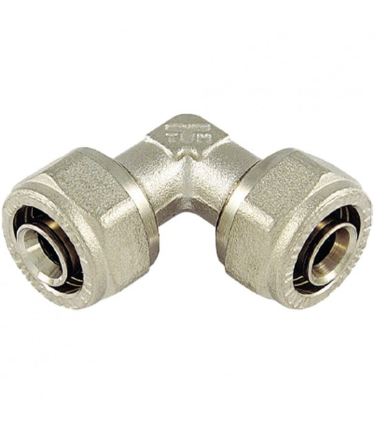 Gomito Doppio A Compressione Per Tubo Multistrato Tm D.16X2,0 - D.16X2,0 Mm