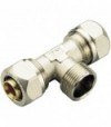 Tee Maschio A Compressione Per Multistrato Tm D.14 X 1/2 X D.14 (2,0) Mm