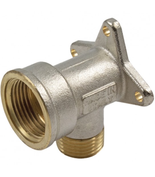 Raccordo Curvo Con Flangia A Compressione Waterblock Tm 1/2 - 3/4 X D.18