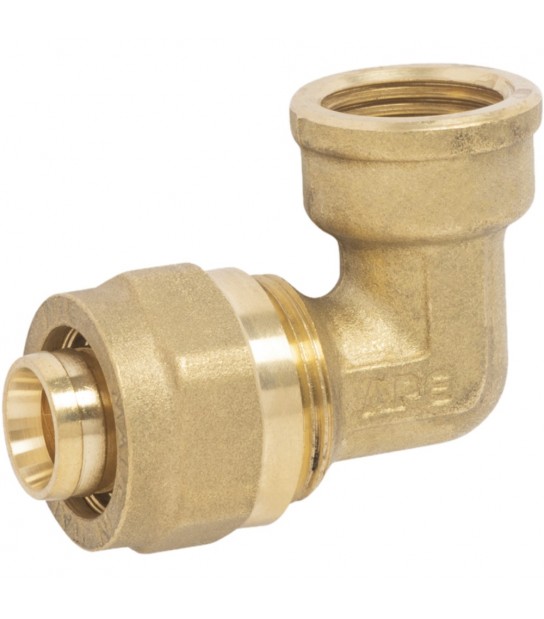 Gomito Femmina A Compressione Per Tubo Multistrato Ape 3/4 X D.26 (3,0) Mm