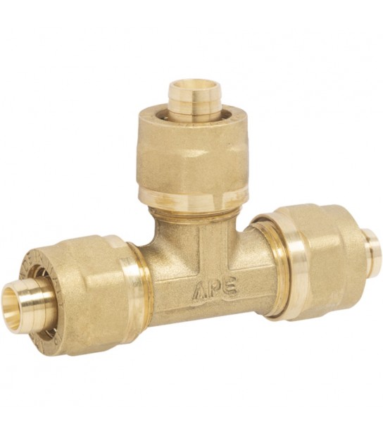 Tee A Compressione Per Tubo Multistrato Ape D.32 (3,0) Mm