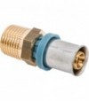 Raccordo Diritto Maschio A Pressare Per Tubo Multistrato Unidelta D.26 X 3/4