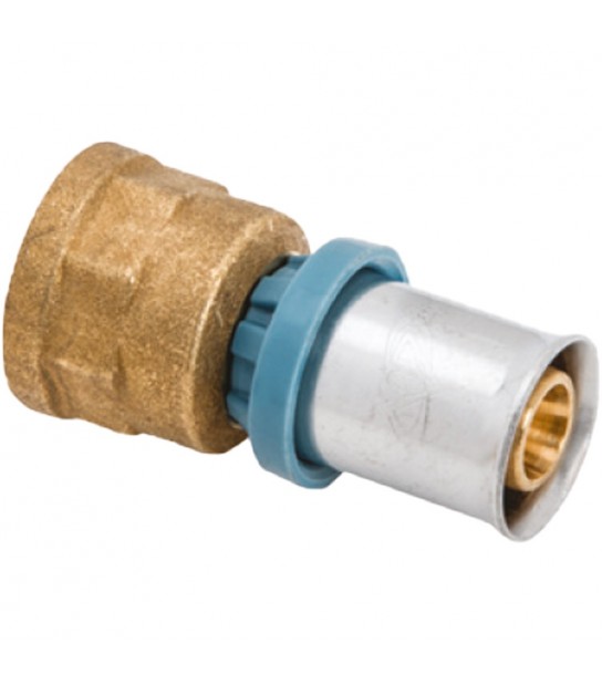 Raccordo Diritto Femmina A Pressare Per Tubo Multistrato Unidelta D.26 X 1