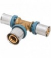 Tee Maggiorato A Pressare Per Tubo Multistrato Unidelta D.16 X D.20 X D.16