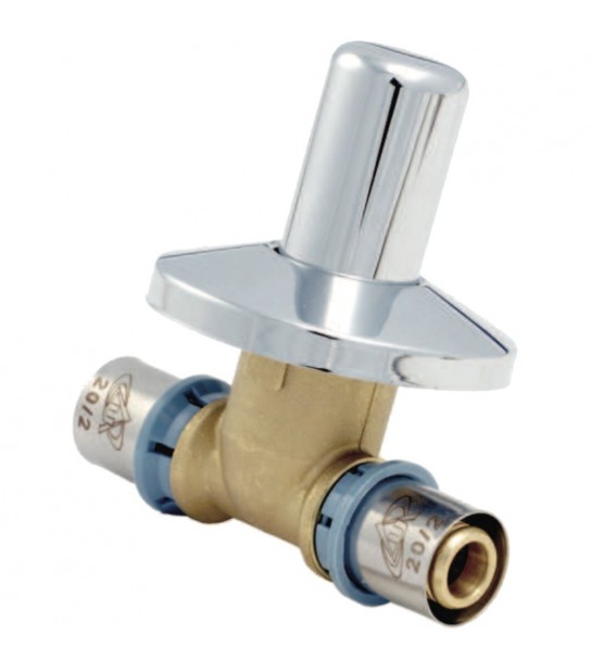 Valvola Incasso A Pressare Per Tubo Multistrato Unidelta D.20 X D.20