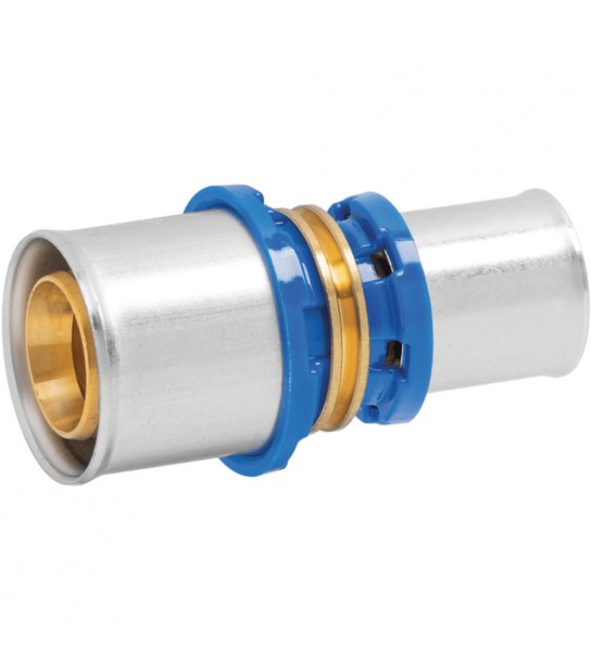 Raccordo Diritto Ridotto A Pressare Per Tubo Multistrato Ape D.63 (4,5) X D.40 (3,5) Mm