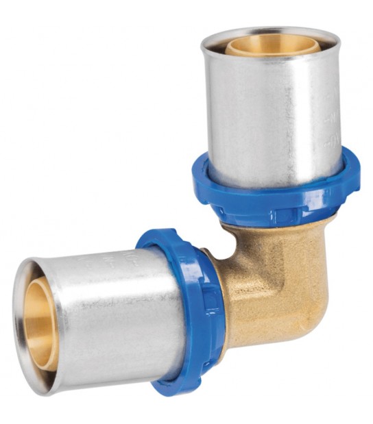 Gomito Doppio A Pressare Per Tubo Multistrato Ape D.63 (4,5) X D.63 (4,5)