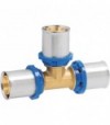 Tee A Pressare Per Tubo Multistrato Ape D.40 (3,5) X D.40 (3,5) X D.40 (3,5)