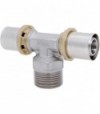Tee Maschio A Pressare Per Tubo Multistrato Icma D.26 X 3/4 X D.26