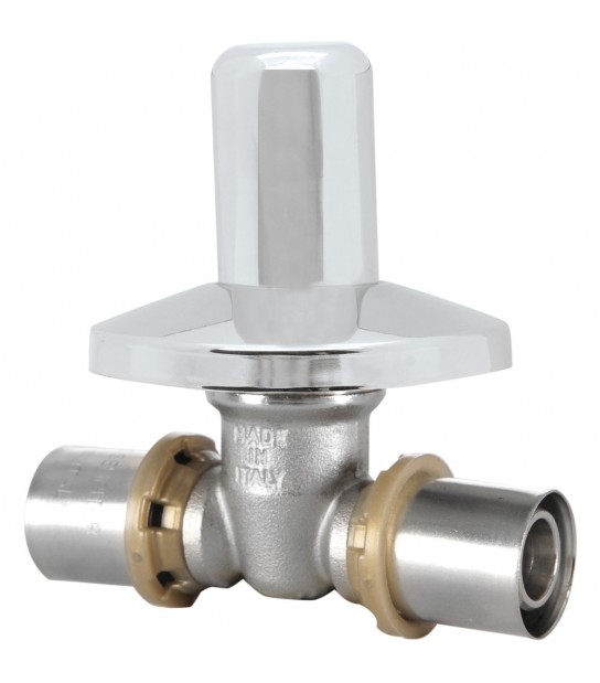 Valvola Da Incasso Con Cappuccio A Pressare Per Tubo Multistrato Icma D.16 X D.16