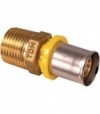 Raccordo Diritto Maschio A Pressare Per Tubo Multistrato Acqua E Gas Tdm 3/4 X D.20 (2,0) Mm