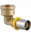 Raccordo Curvo Femmina A Pressare Per Tubo Multistrato Acqua E Gas Tdm 1 X D.26 Mm