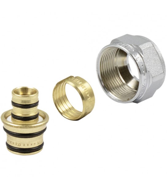 Adattatore Per Tubo Multistrato Su Collettore Tiemme 16X2,0 - 24X19 Fil. D.16