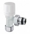 Valvola D'Arredo A Squadro Termostatizzabile Bianco Arteclima 3/8 - 24X19
